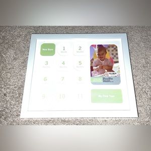 Newborn through 1 year picture frame
